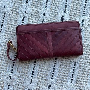 NWT Margot New York burgundy wallet wristlet